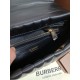 Replica perfetta Borsa a spalla Burberry Lola nera con chiusura TB