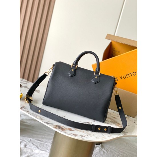 Replica di lusso Borsa Louis Vuitton M24891 Speedy Soft 30 Lucky nera