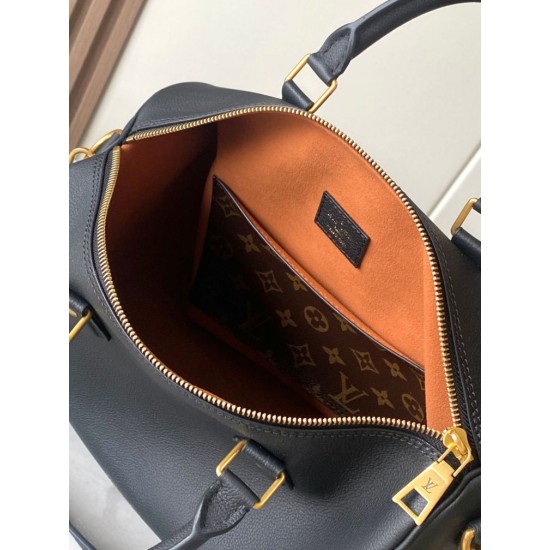 Replica di lusso Borsa Louis Vuitton M24891 Speedy Soft 30 Lucky nera