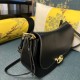 Imitazione Borsa a spalla Valentino Garavani Small Ohval nera/gialla Replica Borsa a spalla Valentino Garavani Small Ohval nera/gialla