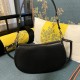 Imitazione Borsa a spalla Valentino Garavani Small Ohval nera/gialla Replica Borsa a spalla Valentino Garavani Small Ohval nera/gialla