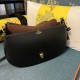 Imitazione Borsa a spalla Valentino Garavani Small Ohval nera/gialla Replica Borsa a spalla Valentino Garavani Small Ohval nera/gialla