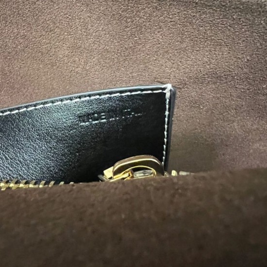 Imitazione Borsa a spalla Valentino Garavani Small Ohval nera/gialla Replica Borsa a spalla Valentino Garavani Small Ohval nera/gialla