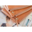 Borse Celine Piccolo Trio Crossbody In Brown in pelle di vitello