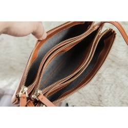 Sito Replica Borse Celine Piccolo Trio Crossbody In Brown in pelle di vitello Imitazioni Replica perfette Borse Celine Piccolo Trio Crossbody In Brown in pelle di vitello
