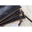 Borse Celine Piccolo Trio Crossbody In pelle di vitello nera