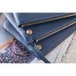 Borse Celine Piccolo Trio Crossbody In Royalblue in pelle di vitello