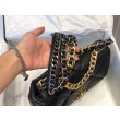 Bora Pari all'originale replica Large 19 in lana tweed con patta AS1162 AS1160 Nero