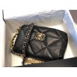 Bora Pari all'originale replica Large 19 in lana tweed con patta AS1162 AS1160 Nero