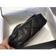 Bora Pari all'originale replica Large 19 in lana tweed con patta AS1162 AS1160 Nero