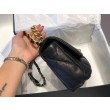 Bora Pari all'originale replica Large 19 in lana tweed con patta AS1162 AS1160 Nero