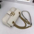 Borse GG Marmont Matelassé Mini 446744 Bianca
