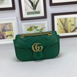 Imitazione Borse GG Marmont Matelassé Mini 446744 Verde