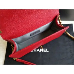 Replica Alta Qualità Dettagli perfetti Boy Classic Chevron Flap Borse A67086 Rosso