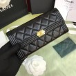Boy A80286 Caviar Lunga Portafoglio Nero