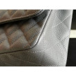 Medium Classic Caviar Flap Borse A1112 Grigio Argento / Hardware d'oro Medium Classic Caviar Flap Borse A1112 Grigio Argento / Hardware d'oro