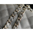Medium Classic Caviar Flap Borse A1112 Grigio Argento / Hardware d'oro Medium Classic Caviar Flap Borse A1112 Grigio Argento / Hardware d'oro