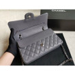 Medium Classic Caviar Flap Borse A1112 Grigio Argento / Hardware d'oro Medium Classic Caviar Flap Borse A1112 Grigio Argento / Hardware d'oro