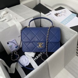 Bora Pari all'originale replica piccola con patta con manico superiore AS2680 blu