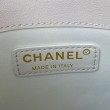 Borse Firmate Replica piccola con patta con maniglia superiore AS2680 bianca