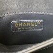 Borse Replica piccola con patta con maniglia superiore AS2680 nera