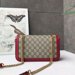 Riproduzione Fedele Ophidia GG Mini borsa Marmont Matelasse 443497 Rosso imitazioni Replica Alta Qualità Ophidia GG Mini borsa Marmont Matelasse 443497 Rosso