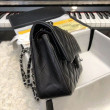 Borsa Classic Flap Piccolo A1117 Nero Argento Hardware Borsa Classic Flap Piccolo A1117 Nero Argento Hardware