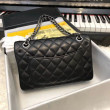 Borsa Classic Flap Piccolo A1117 Nero Argento Hardware Borsa Classic Flap Piccolo A1117 Nero Argento Hardware