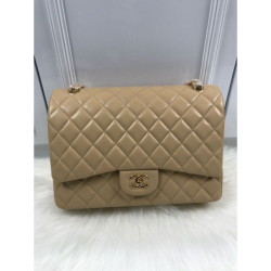 Borsa Classic Maxi Flap borsa A58601 Albicocca in pelle di agnello