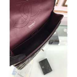 Classic Maxi Flap Borsa Jumbo A58601 Pelle di agnello Nera