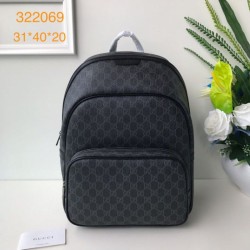 Replica Alta Qualità Zaino GG Monogram Supreme Canvas Travel Carry 322069 Nero