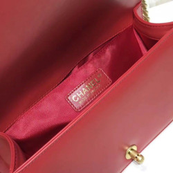 Borse Medium Boy Flap A67086 Rosso Golden