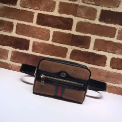 Replica Alta Qualità Ophidia Small Belt Bag 517076 Marrone