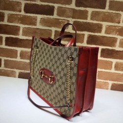 Borsa tote media 1955 Horsebit 621144 rossa Dupe Perfetta Cloni Firmate Borsa tote media 1955 Horsebit 621144 rossa imitazioni