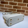 Borsa a mano piccola 1955 Horsebit 621220 bianca