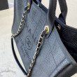 Deauville Fibre miste con borsa shopping perla A66941 Nero Deauville Fibre miste con borsa shopping perla A66941 Nero