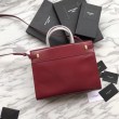 Borsa a tracolla YSL Saint Laurent Piccola Manhattan rossa