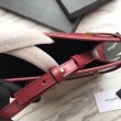 Borsa a tracolla YSL Saint Laurent Piccola Manhattan rossa
