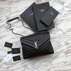 Busta grande YSL Saint Laurent Classic in argento imitazioni perfette