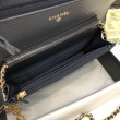 Dettagli perfetti Borse Firmate Replica Stitch Chain a mano Wel Borse Firmate Replica A33814 nera