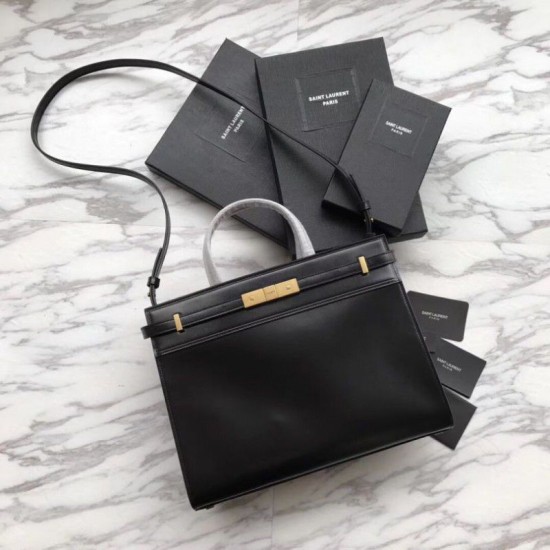 Imitazione Borse Replica a tracolla YSL Saint Laurent Piccola Manhattan nera