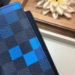 Pari all'originale replica Portafoglio Brazza Damier Graphite Pixel N60162