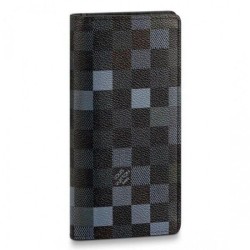 Qualità superiore replica Portafoglio Brazza Damier Graphite Pixel N60163 imitazioni perfette
