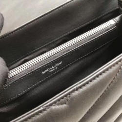 Replica 1:1 Busta grande YSL Saint Laurent Classic in argento Outlet Busta grande YSL Saint Laurent Classic in argento imitazioni perfette