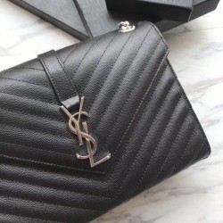 Replica 1:1 YSL Saint Laurent Piccola Busta Borsa Grain Hardware argentato in rilievo Outlet YSL Saint Laurent Piccola Busta Borsa Grain Hardware argentato in rilievo imitazioni perfette