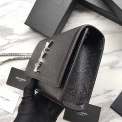 YSL Saint Lauren Classic Medium Kate Monogram Borsa Replica 1:1 a manico nera