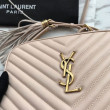 YSL Saint Laurent Medium LouLou Chain Borsa Matelasse Albicocca in pelle YSL Saint Laurent Medium LouLou Chain Borsa Matelasse Albicocca in pelle