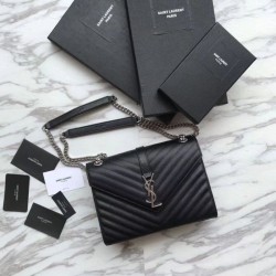 YSL Saint Laurent Piccola Busta Borsa Grain Hardware argentato in rilievo imitazioni perfette