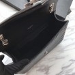 YSL Saint Laurent Piccola Busta Borsa Grain Hardware argentato in rilievo