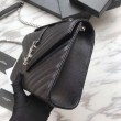 YSL Saint Laurent Piccola Busta Borsa Grain Hardware argentato in rilievo